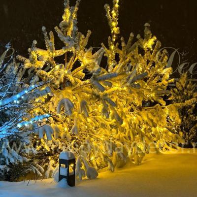 Новогоднее оформление территории загородного дома в поселке Европа3
