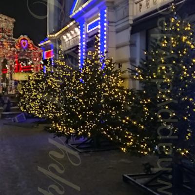 Подсветка фасада ресторана 